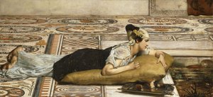 水のペット：金魚、1874 作： Lawrence Alma Tadema