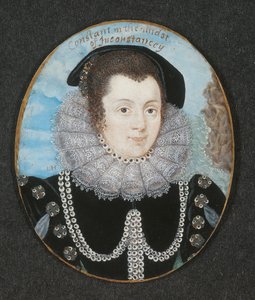 マーガレット・クリフォード（c.1560-1616）カンバーランド伯爵夫人 作： Lawrence Hilliard