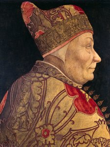 Doge Francesco Foscarin (1373-1457) muotokuva, Lazzaro Bastianin (1429-1512) maalaus, öljytaulu, 52x41 cm 作： Lazzaro Bastiani