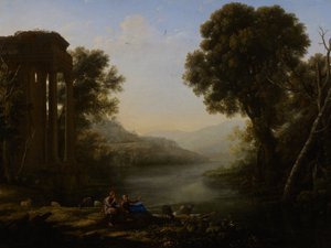 牧歌的な風景 作： Le Lorrain