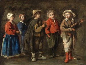 アントワーヌ・ル・ナン - 若い音楽家たち 1640年頃