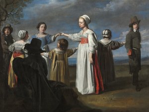 子供たちの踊り、1650年頃 作： Le Nain Brothers