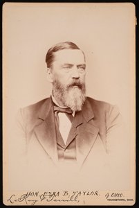 エズラ ブース テイラーの肖像 1823 ～ 1912 年、1896 年以前。 作： Le Roy and Terrill