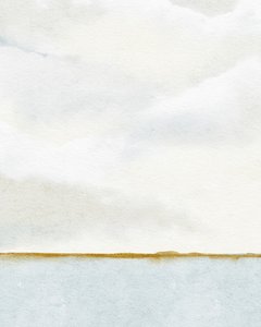 ドックからの朝の眺め、2019年頃（水彩画）