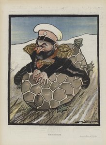 アレクセイ・クロパトキン、ロシア陸軍大臣。 Le Rireのイラスト（カラーリソ） 作： Leal de Camara