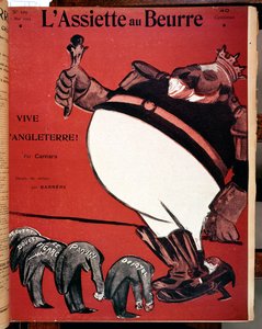フランスとイギリスの間の協定協約時のエドワード7世（1841-1910）の似顔絵、「L