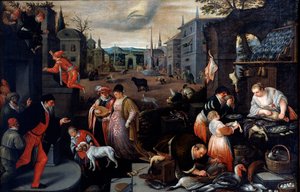 シリーズThe Seasonsの2月、16世紀後半または17世紀初頭 作： Leandro Bassano