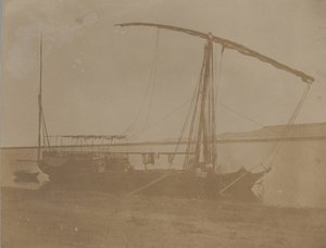 ナイルボート、エジプト、1851年 作： Leavitt Hunt.