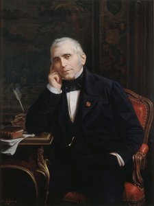 劇作家で台本作家のウジェーヌ・スクライブの肖像 1791-1861 , 1863. 作： Lecomte Vernet