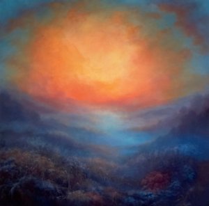 Beyond the Blue、2021年（キャンバスに油彩） 作： Lee Campbell