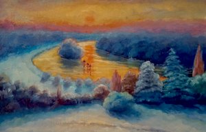 クリスマス、リッチモンドヒルからの眺め、2021年 作： Lee Campbell