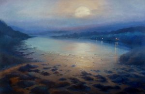 ムーンリット ベイ、2022 年 作： Lee Campbell