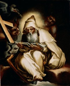 聖アントニウスの誘惑、1575年頃 作： Lelio Orsi da Novellara