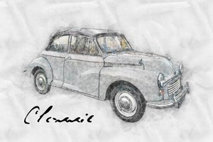 クラシックカーのイラスト