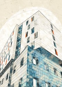 都市建築スケッチ