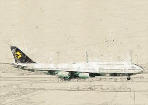 ヴィンテージ航空スケッチ