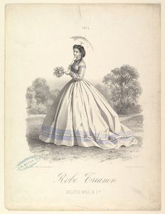 ローブ・トリアノン、Dollfus Mieg & Cie、1865年。 作： Lemercier et Compagnie