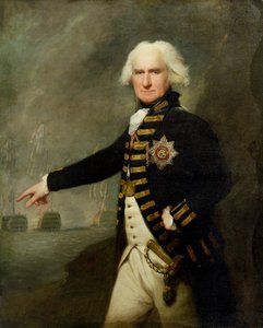 ブリッドポート提督（1727-1814）1795年頃（キャンバスに油彩） 作： Lemuel Francis Abbott