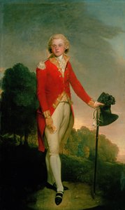34フィートのキャプテンの制服を着ているバーフォード伯のオーブリーの肖像 作： Lemuel Francis Abbott