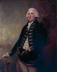 フッド子爵サミュエル・フッド卿の肖像（バトリー 作： Lemuel Francis Abbott