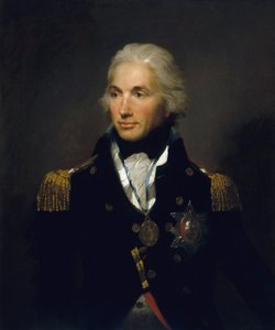 ホレイショ・ネルソン副提督（1758-1805）、初代ネルソン子爵の肖像。キャンバスに油彩