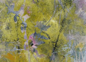 「緑の葉」の抽象画