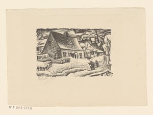 Altenberg (Ertsgebergte) (オブジェクトの元のタイトル) 作： Leo Gestel (signed by artist)