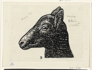 子羊の頭 作： Leo Gestel (signed by artist)