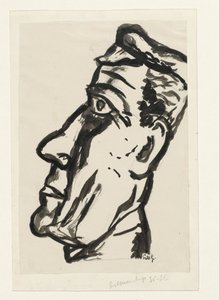 男の頭 作： Leo Gestel (signed by artist)