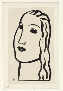 女性の頭 作： Leo Gestel (signed by artist)