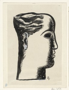 女性の頭 作： Leo Gestel (signed by artist)