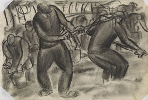 畑のジャガイモ収穫機 タイトルなし 作： Leo Gestel