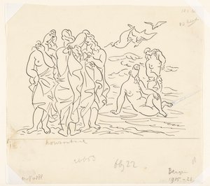 海水浴客（スケッチ） 作： Leo Gestel