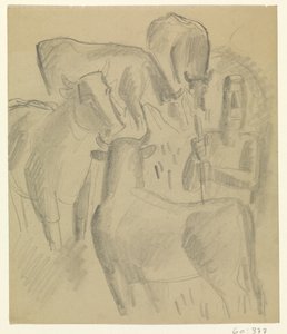 4 頭の牛を持つ農家 作： Leo Gestel