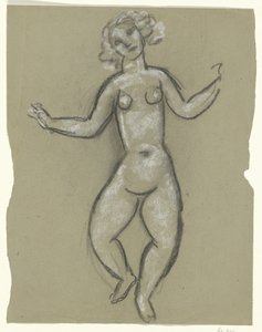 踊る女性のヌード 作： Leo Gestel