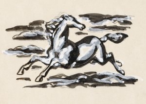駆け抜ける馬 作： Leo Gestel