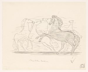 馬の群れ 作： Leo Gestel