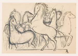 馬の群れ 作： Leo Gestel