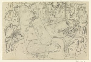 人、顔、馬 作： Leo Gestel