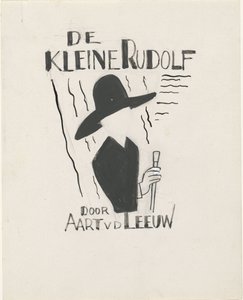 ブックカバーのデザイン: Aart van der Leeuw, De kleine Rudolf, 1930 作： Leo Gestel
