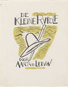 ブックカバーのデザイン: Aart van der Leeuw, De kleine Rudolf, 1930 作： Leo Gestel