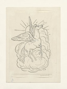雲の前を飛ぶペガサス（1891–1941）