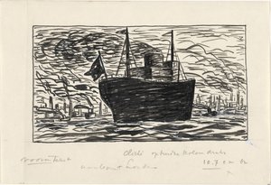 船がロンドン港に入る (オブジェクトのタイトル) 作： Leo Gestel