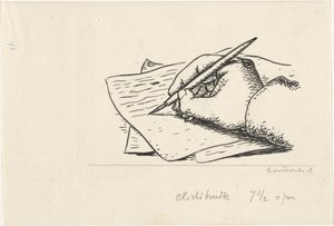 手を書く 作： Leo Gestel