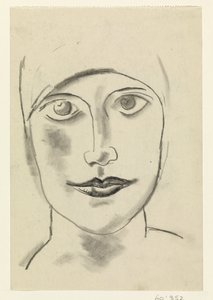 女性の頭 作： Leo Gestel