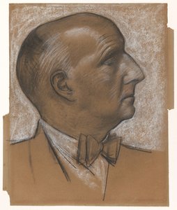 蝶ネクタイをつけた自画像 作： Leo Gestel