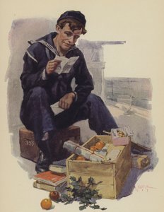 故郷の箱」（カラーリソグラフ 作： Leon Alaric Shafer