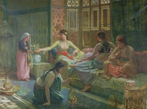 ハーレムの内部、1865年頃