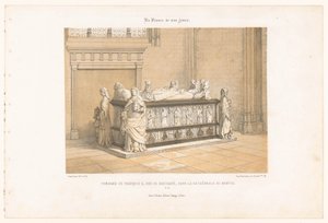 ナント大聖堂のブルターニュのフランソワ 2 世の墓 Tombeau de François II, duc de Bretagne, dans la cathédrale de Nantes (オブジェクトのタイトル) 現代フランス（シリーズタイトル） La France de nos jours (オブジェクトのシリーズ タイトル) 作： Leon Auguste Asselineau