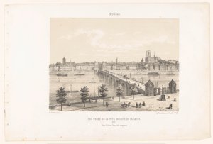 ロワール左岸からのオルレアンの眺め オルレアン。 Vue Prize de la rive gauche de la Loire (オブジェクトのタイトル) 現代フランス（シリーズタイトル） La France de nos jours (オブジェクトのシリーズ タイトル) 作： Leon Auguste Asselineau